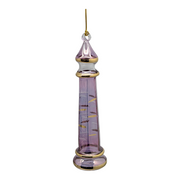 The Egyptian Glass Lighthouse Ornament - Beacon of Amethyst