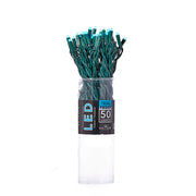 50-Light 5mm Teal LED Green Wire Light Set