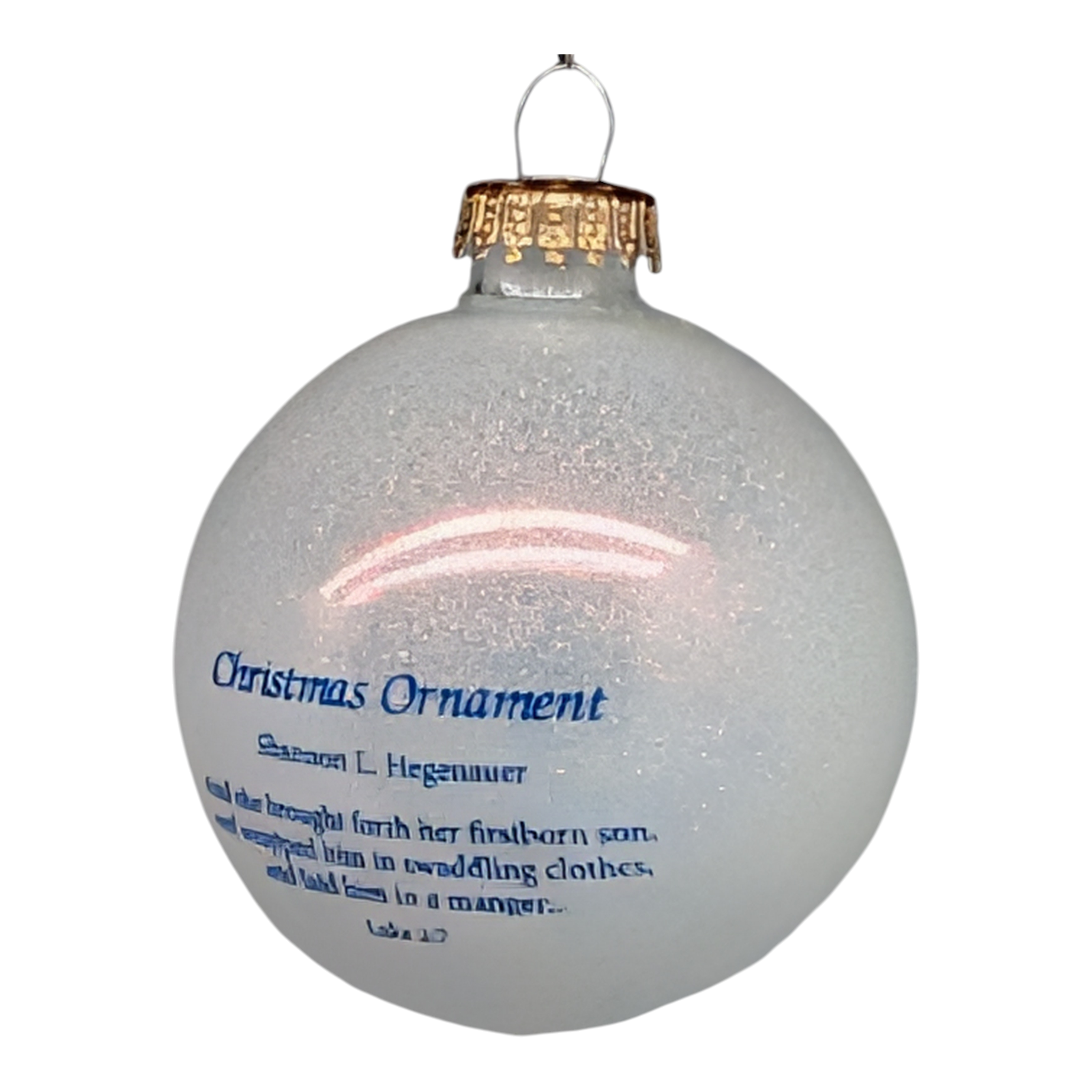 Mother and Child Nativity Glass Ball Ornament