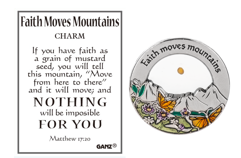 Faith Moves Mountains Charm - A Symbol of Empowering Belief