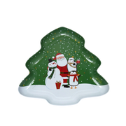 Tree Shaped Tray - Santa And Friends
