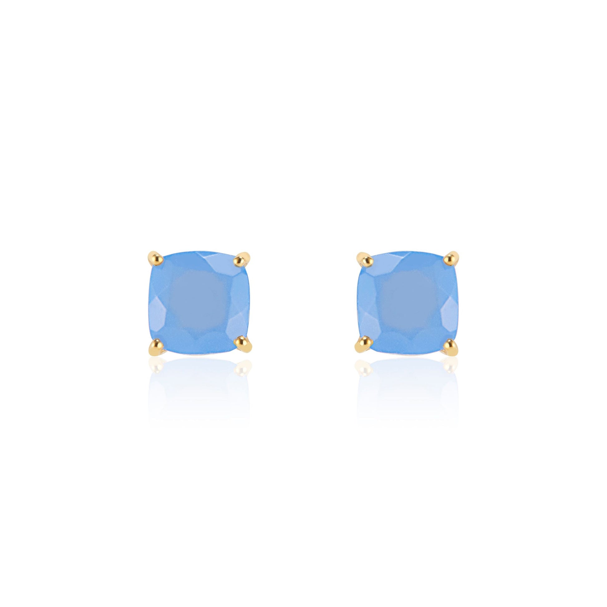 Emmy Studs | Blue Chalcedony by elliparr