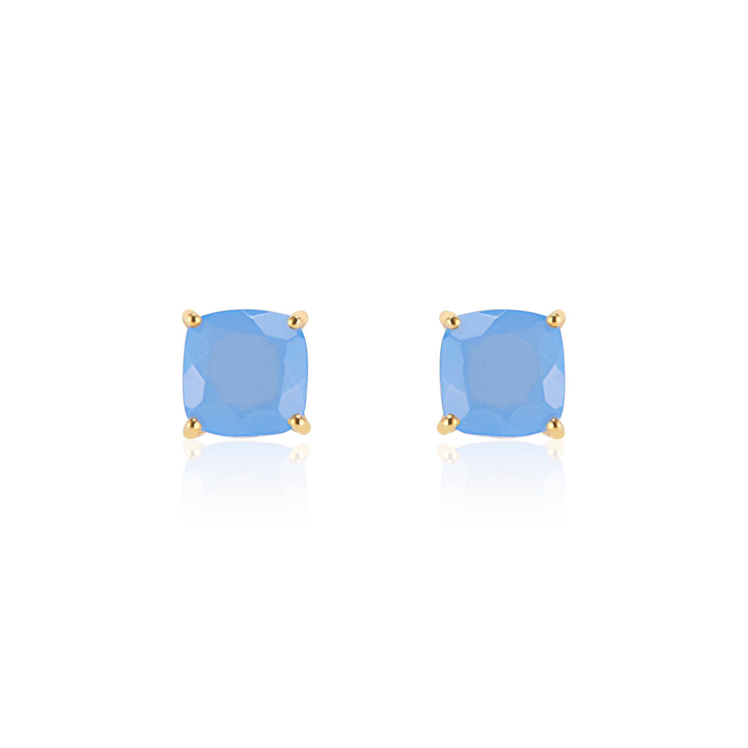 Emmy Studs | Blue Chalcedony by elliparr