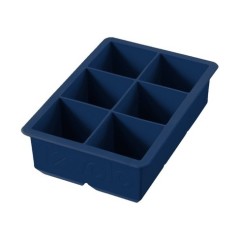 King Cube Ice Tray - Silicone 6 Pocket Deep Indigo by Homeportonline
