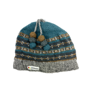 Thame Pom Tassel Hat Grey/Blue