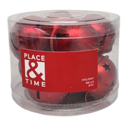 Jingle Bells (8 pack) - 50mm - Matt Red