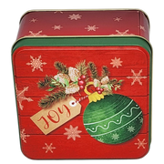 Joyful Ornament Treat Tin - 4 Inch
