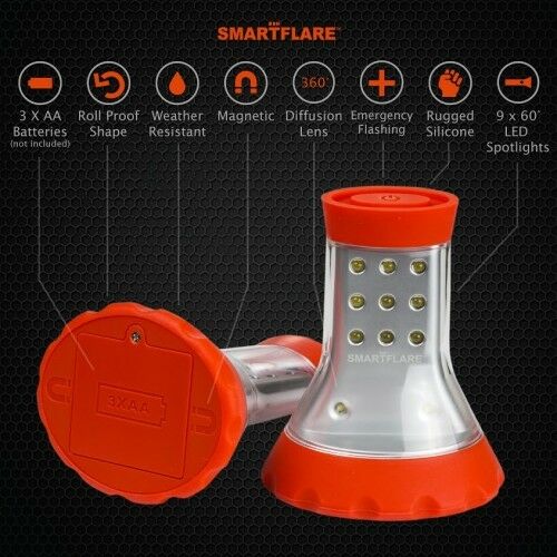 Smartflare LED Combo Light - Blue - 2 Pack