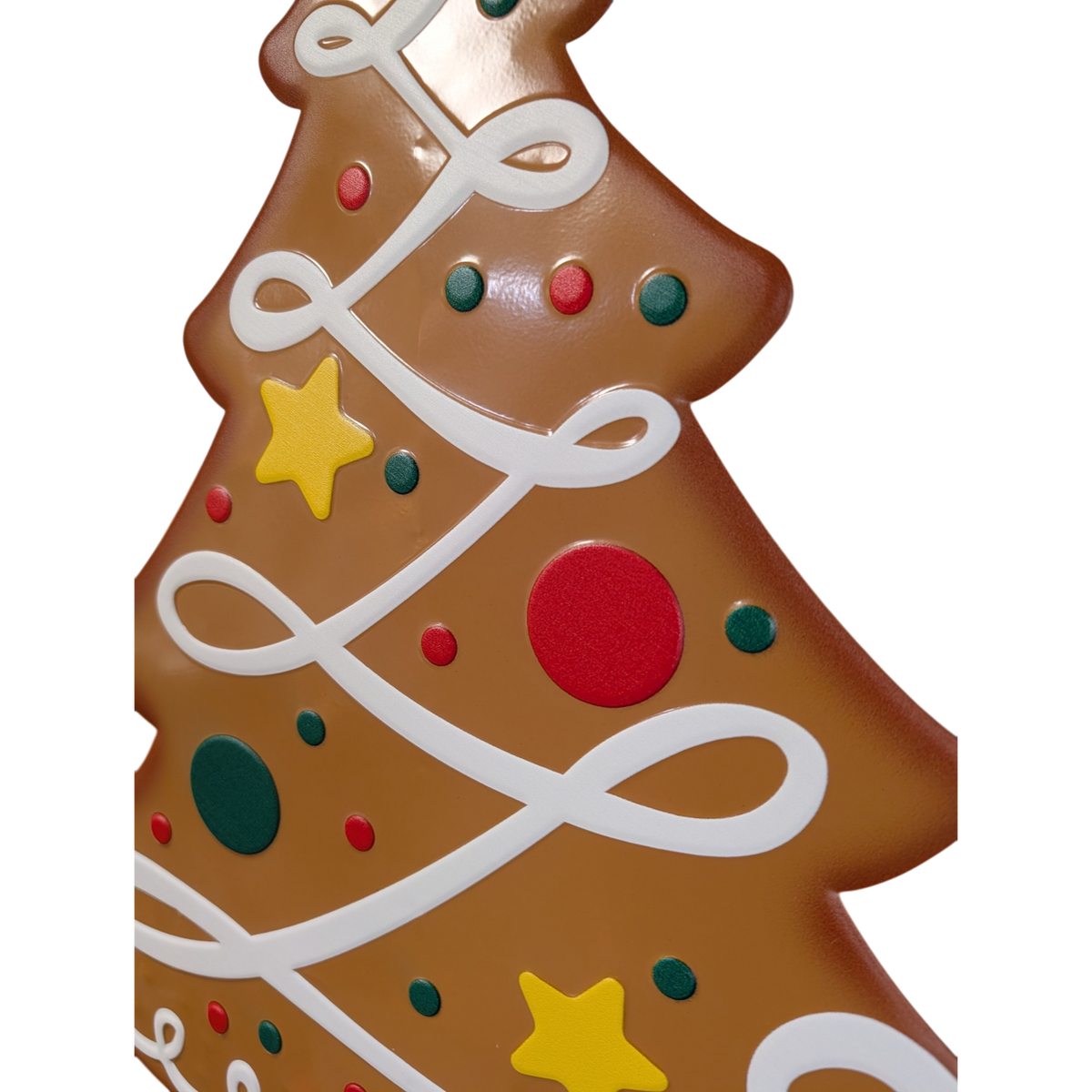 Gingerbread Christmas Tree Stake - 37 Inch