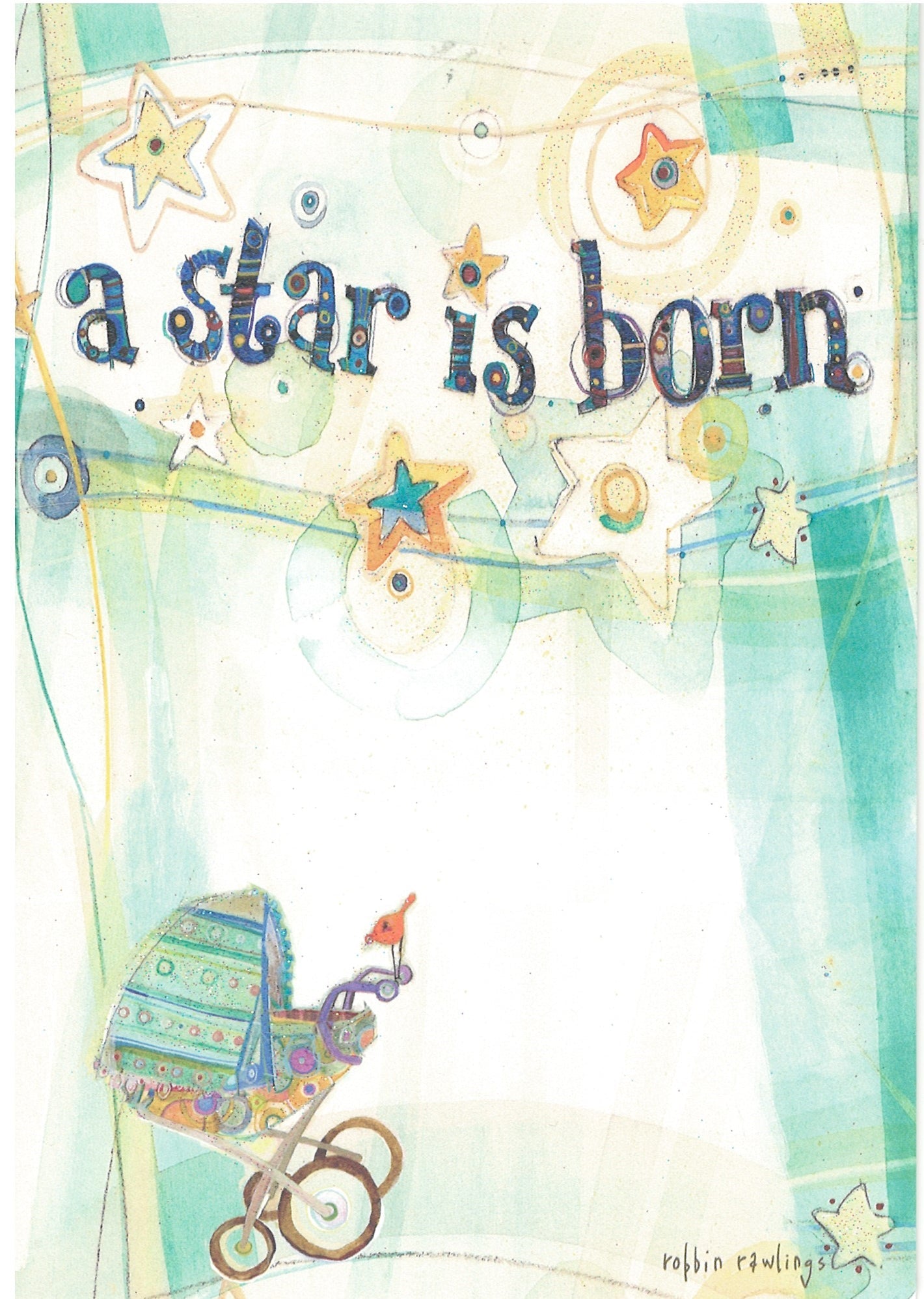 A Star is Born   - New Baby Card