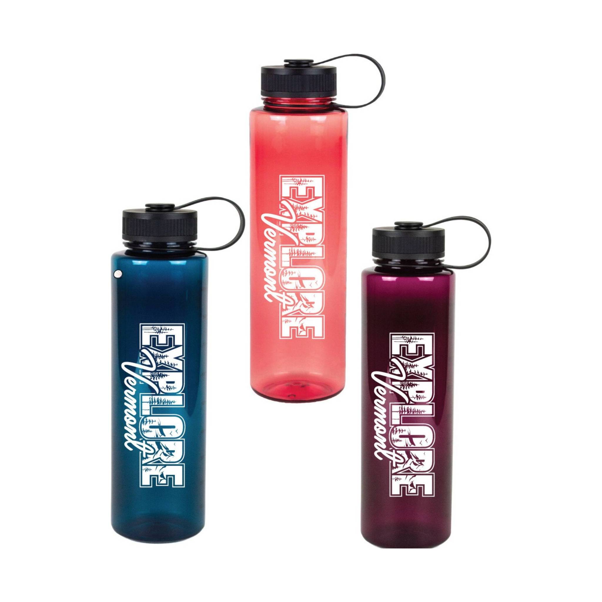 Explore Vermont 32oz Tall Tritan Water Bottle - Pink by Lenny's Shoe & Apparel