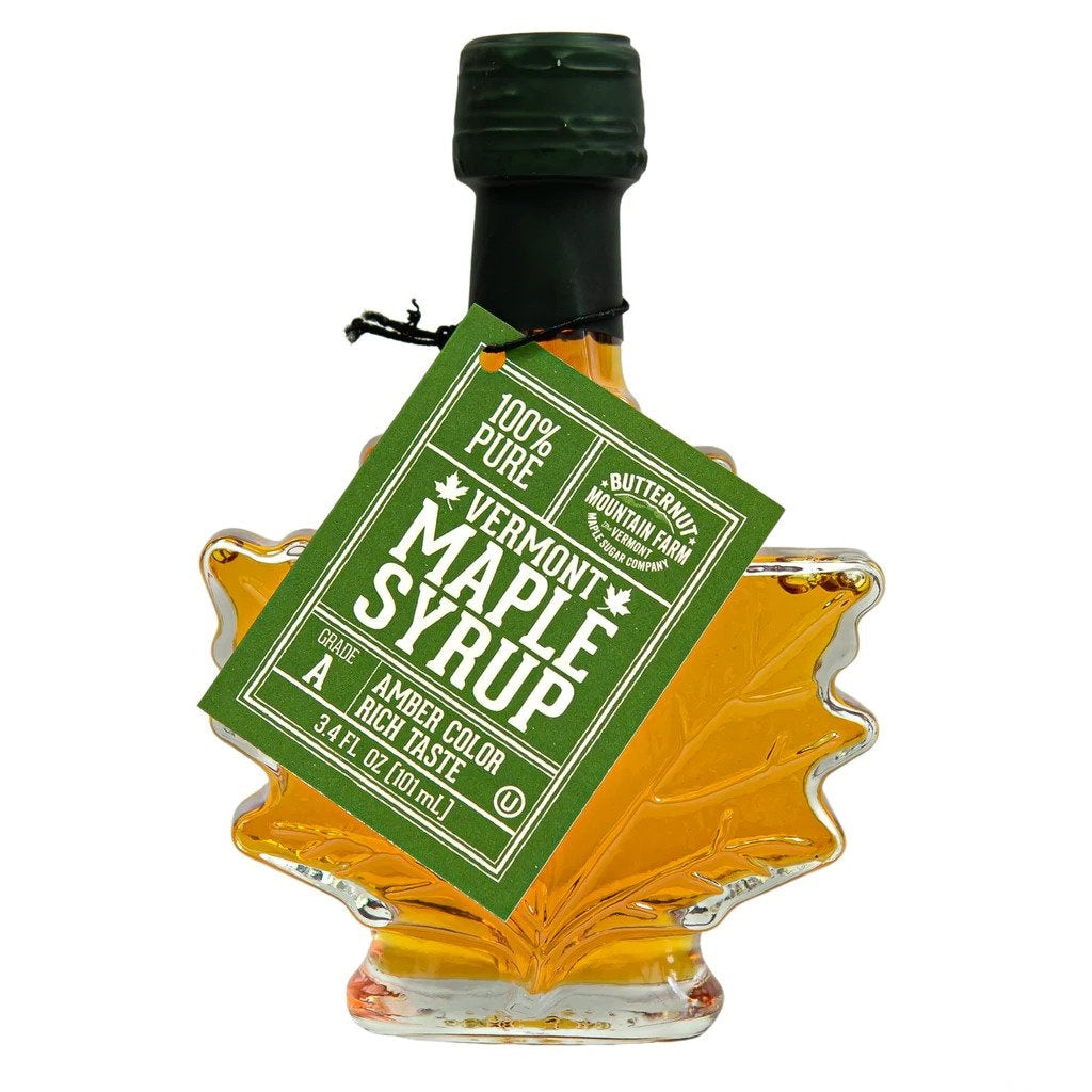 VT Maple Syrup Glass Leaf by Kiss the Cook