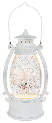 LED Light Up Shimmer Snowman Lantern
