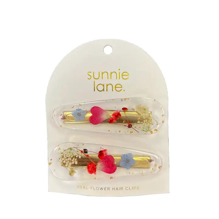 Flower Hair Clip - Real Pressed Flowers