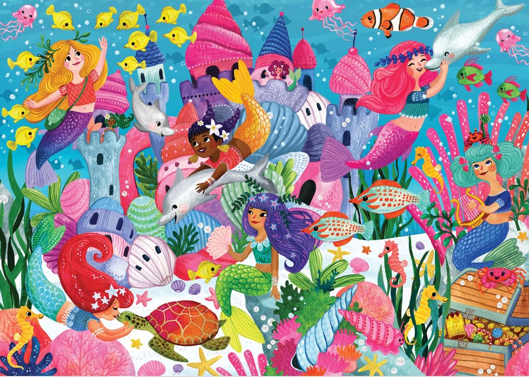 Puzzle Kid's Floor 48 Piece Mermaid Adventure by Homeportonline