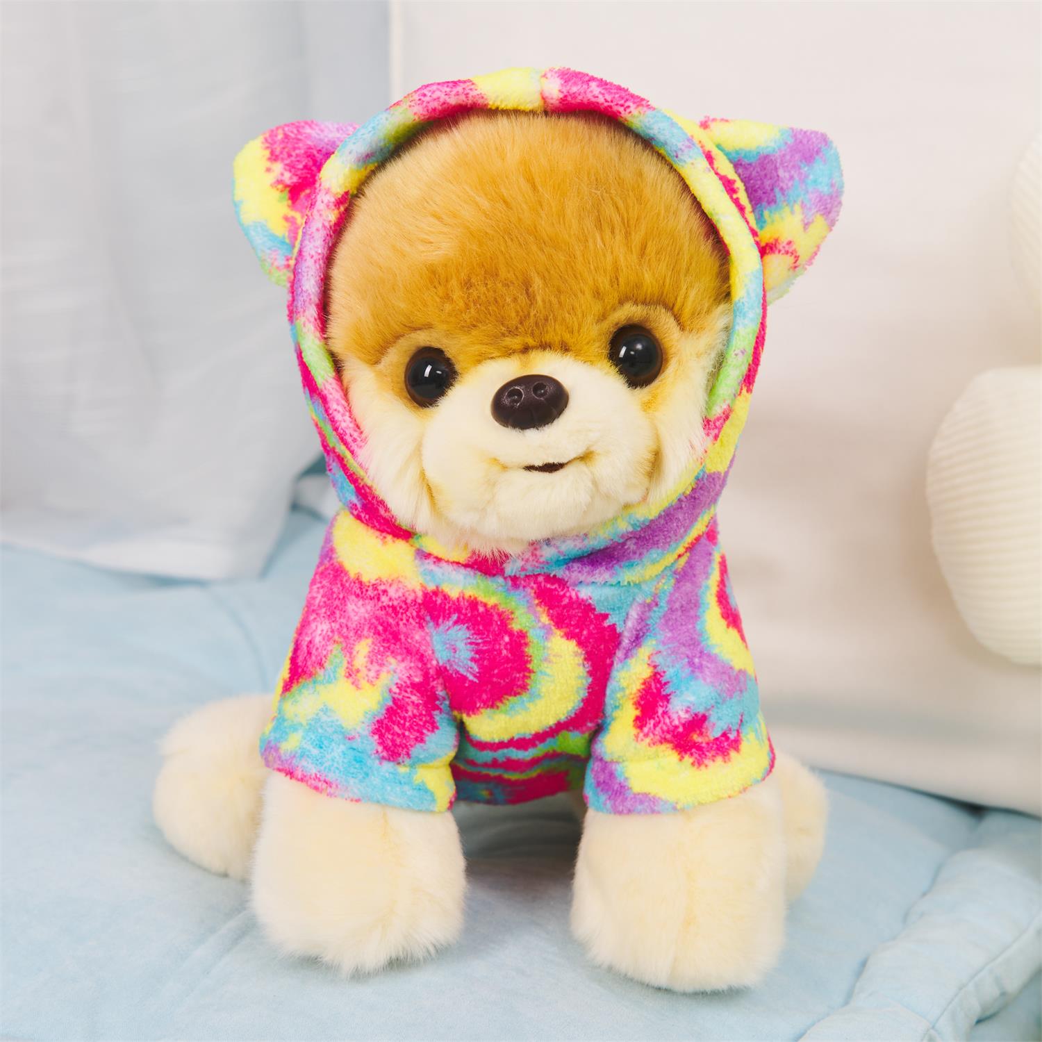 Plush Boo With Tie Dyed Hoodie 9" by Homeportonline