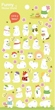 Stickers Bear Cozy by Homeportonline