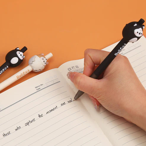Gel Pen Retractable Click Ball Cat (Sold Individually) by Homeportonline