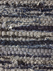 Rag Rug 2' X 3' Denim by Homeportonline