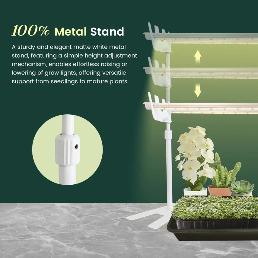 4000K Power Grow Light Sets (Stand + 2ft Lights)