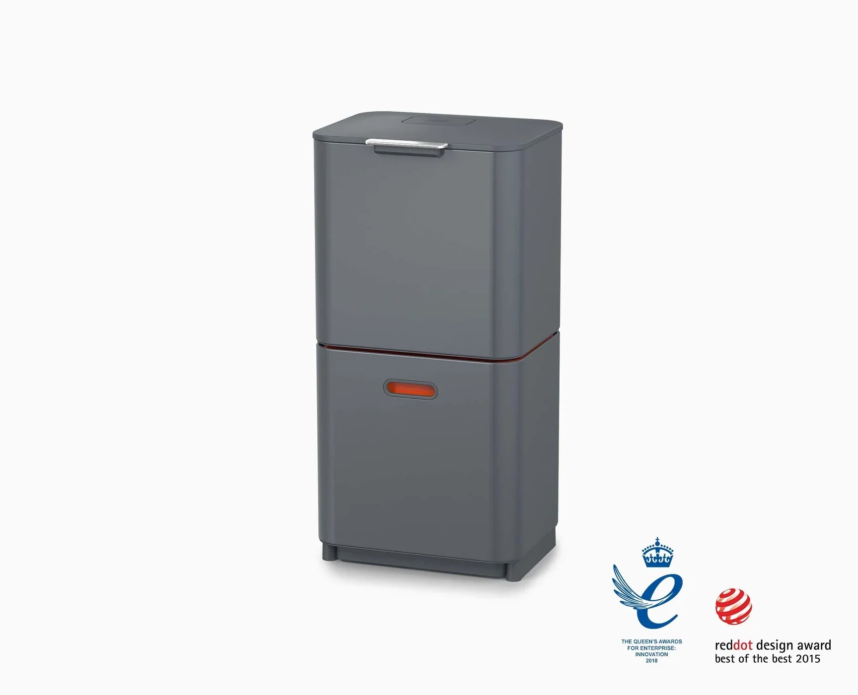 Totem Max Graphite Trash and Recycling 60L by Homeportonline