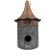 Rustic Metal Hanging Birdhouse