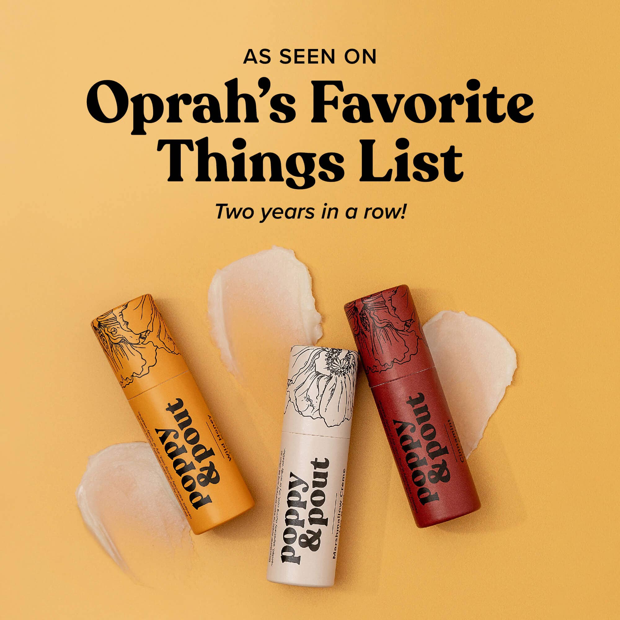 Poppy & Pout Lip Balm, Marshmallow Creme by Dear Lucy