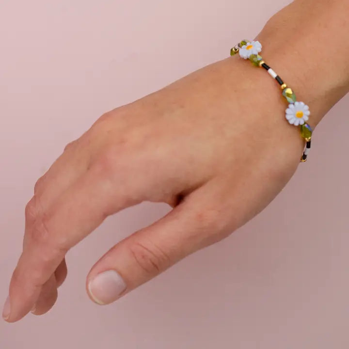 Lavender Daisy Beaded Jewelry