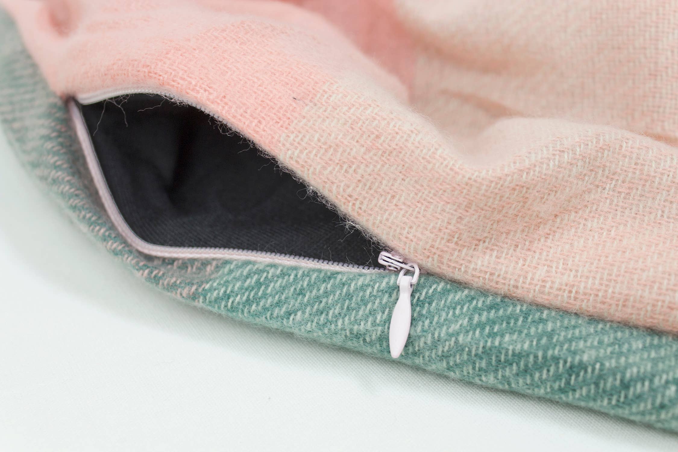 Stylish Plaid Infinity Scarf with Hidden Zipper: Muted Green & Red by SidePony Boutique