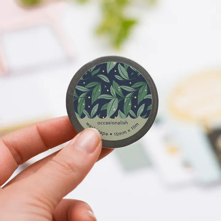 Midnight Leaves Washi Tape