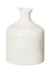Vase Stoneware Cream Tall 4.25" high by Homeportonline