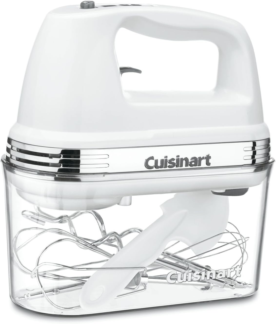 Electric Hand Mixer - 9-Speed Mixer w/Storage Case 220watts White by Homeportonline