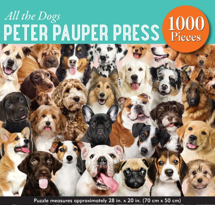 Puzzle 1000 Piece All The Dogs by Homeportonline