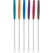 Fondue Forks With Colorful Handles - Set of 6 by Homeportonline