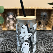 Ghost Cup, Ghost Lover Glass, Spooky Cup, Halloween Cup