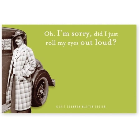 SHANNON MARTIN DESIGN Did I Just Roll My Eyes Out Loud? Sticky Notes in Green