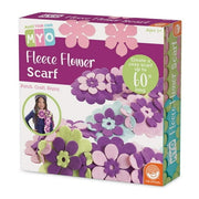 MindWare Make Your Own Fleece Flower Scarf  Cute & usable DIY Craft for Girls & Teens  Make a 60” Long Fleece Scarf with Slot & tab Method  No Sewing Required