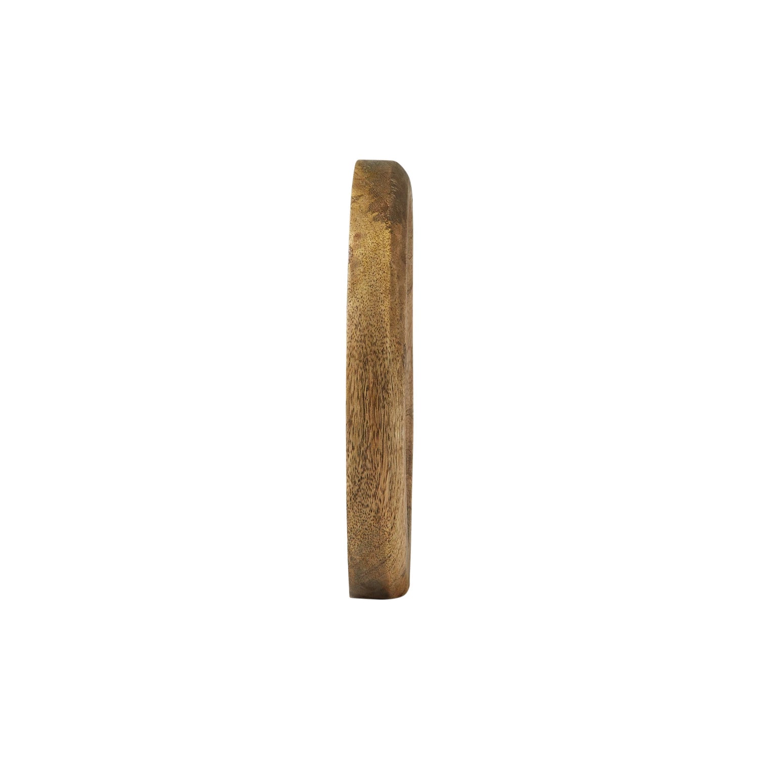 Decorative Sculpture Mango Wood Circle Natural 10.5"h by Homeportonline