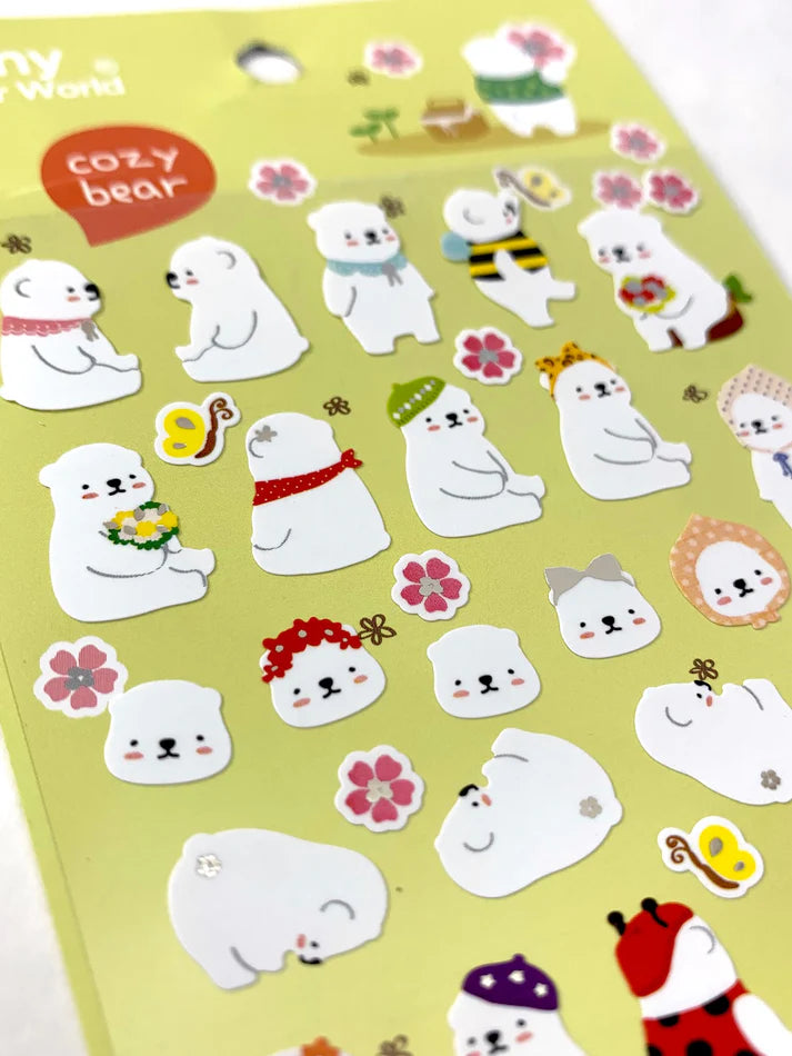 Stickers Bear Cozy by Homeportonline