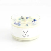 Water - Zodiac Inspired Crystal + Essential Oil Candle by Wild Lark