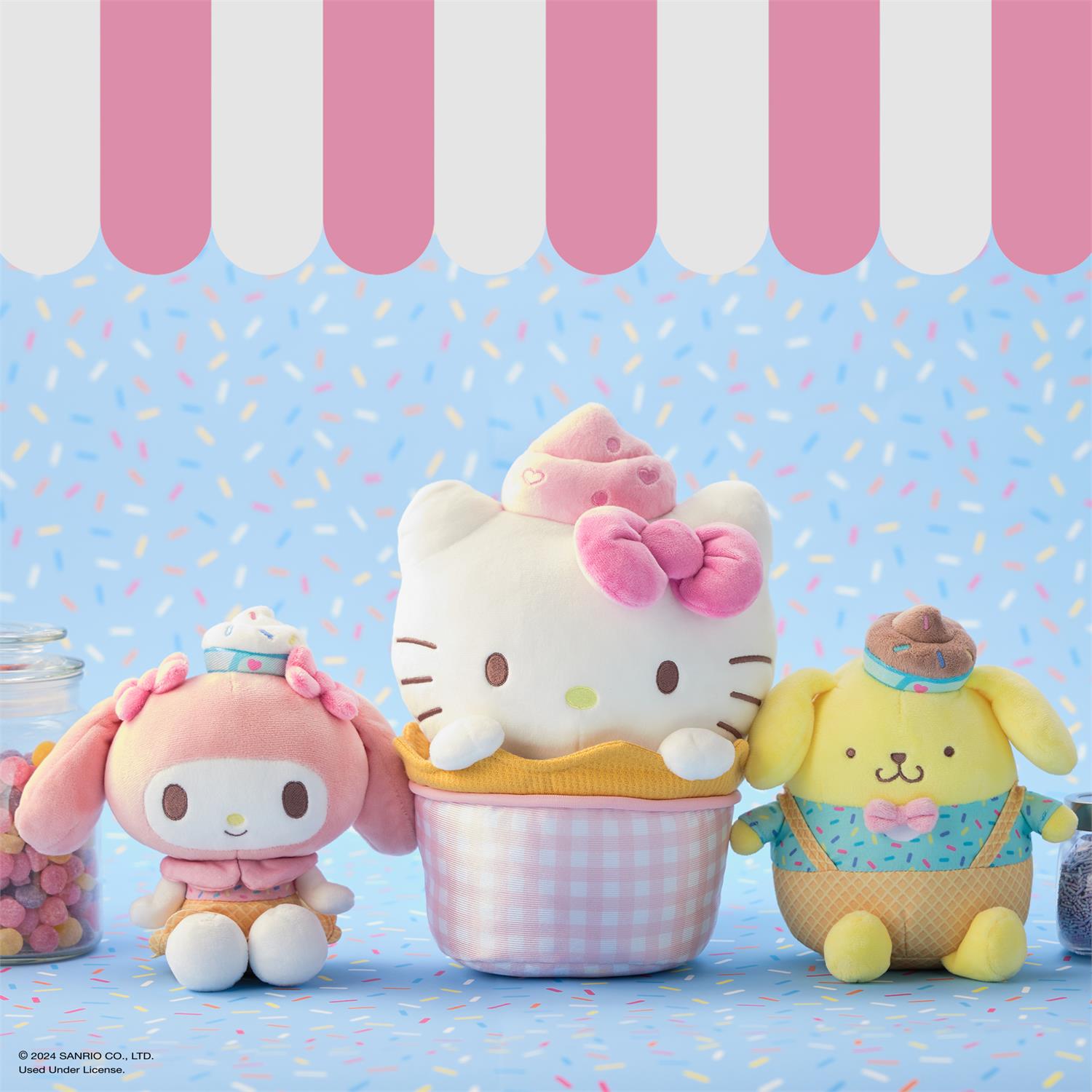 Plush Sanrio Hello Kitty Ice Cream 10" by Homeportonline