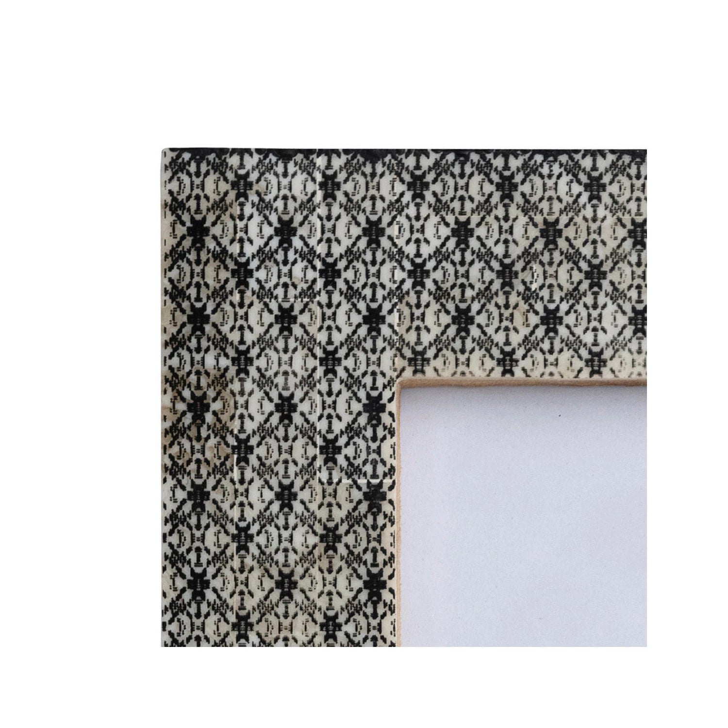 Frame Resin Two Tone Pattern Charcoal Grey Holds 4" x 6" by Homeportonline