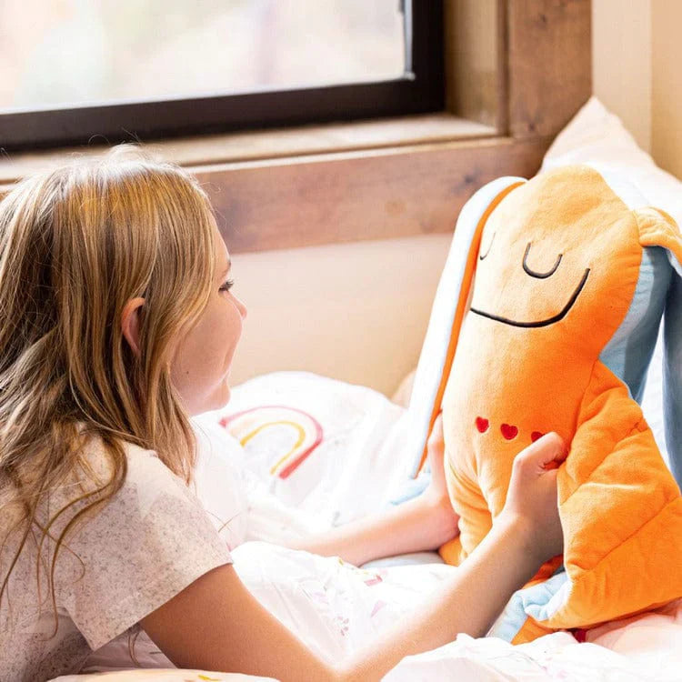 Bumpas Weighted Sensory Plush Zeek Orange & Blue by Homeportonline