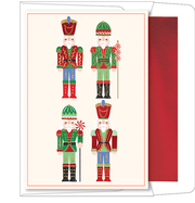 Foil Accented Embossed Cards (Four Nutcrackers)