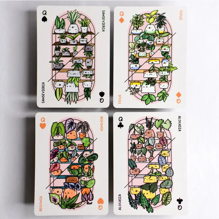 Full House of Plants Playing Cards