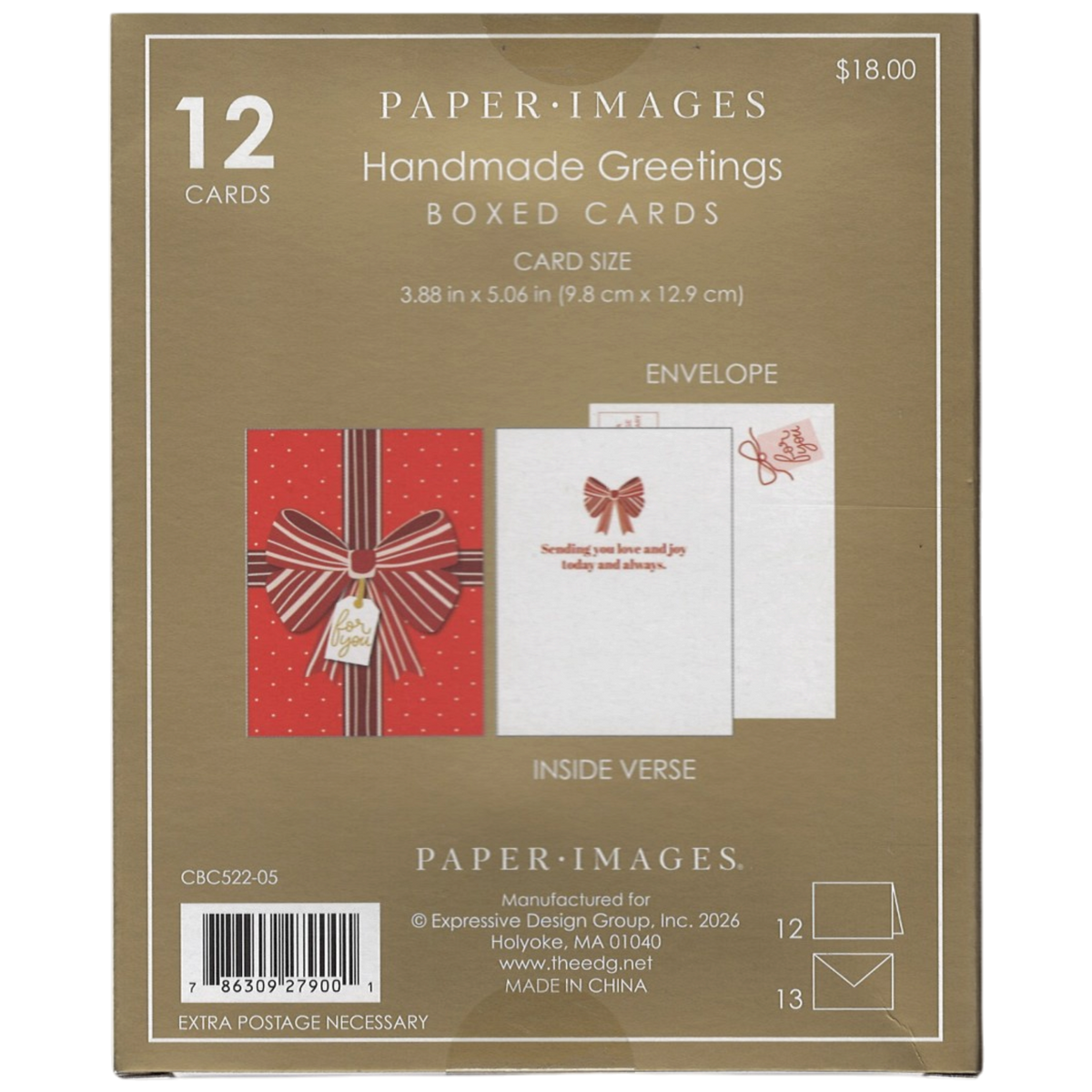 Handmade Greetings Boxed Cards - For You