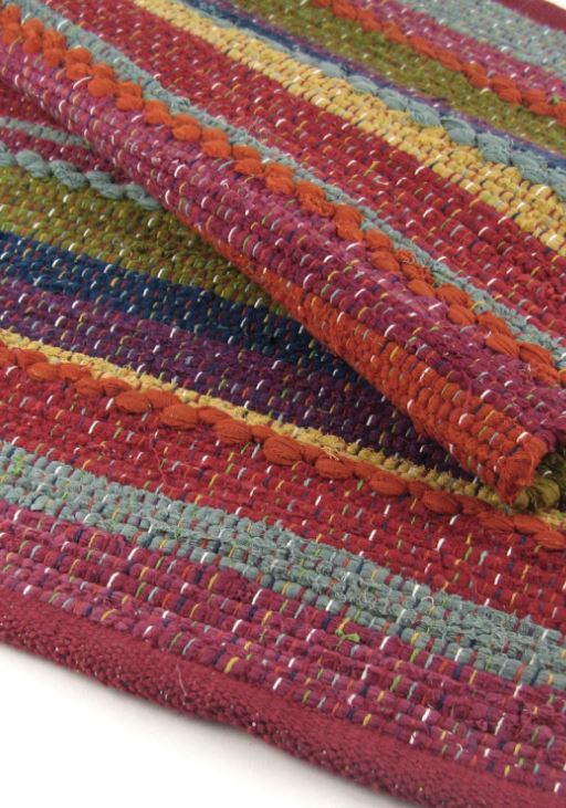 Billings Rag Rug Cotton Multi 2' x 3" by Homeportonline