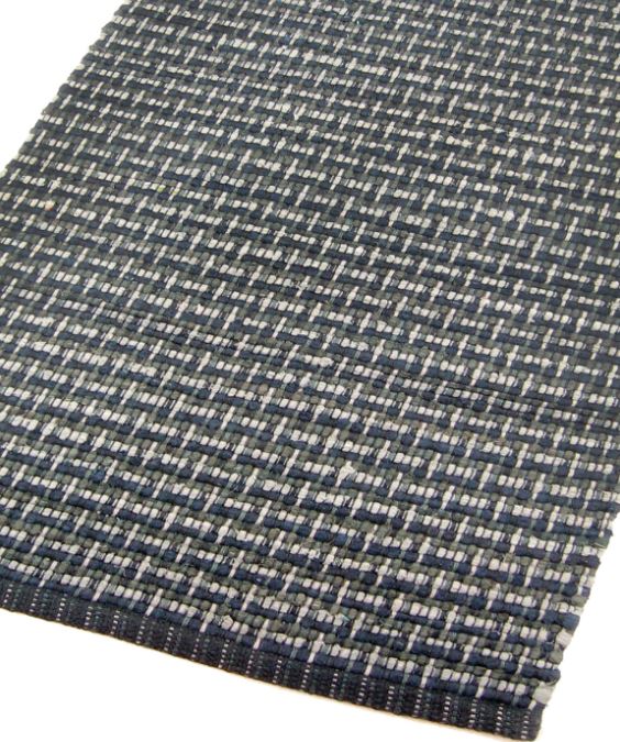 Contempo Rag Rug Cotton Slate 2' x 3" by Homeportonline