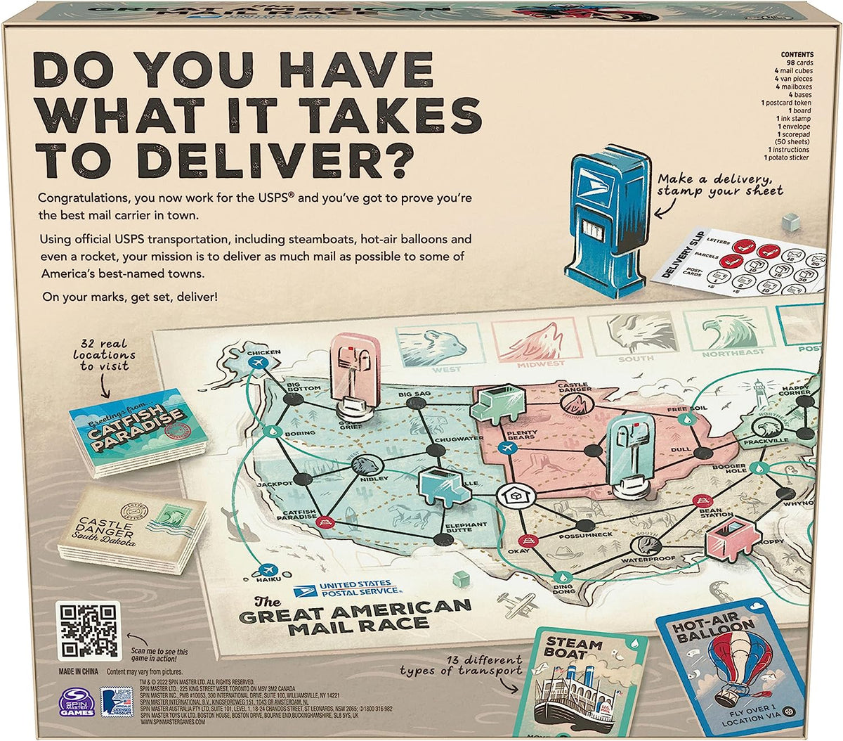 The Great American Mail Race  Game