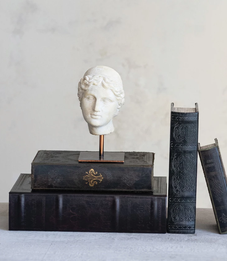 Decorative Resin Sculpture Bust 6.5"h by Homeportonline